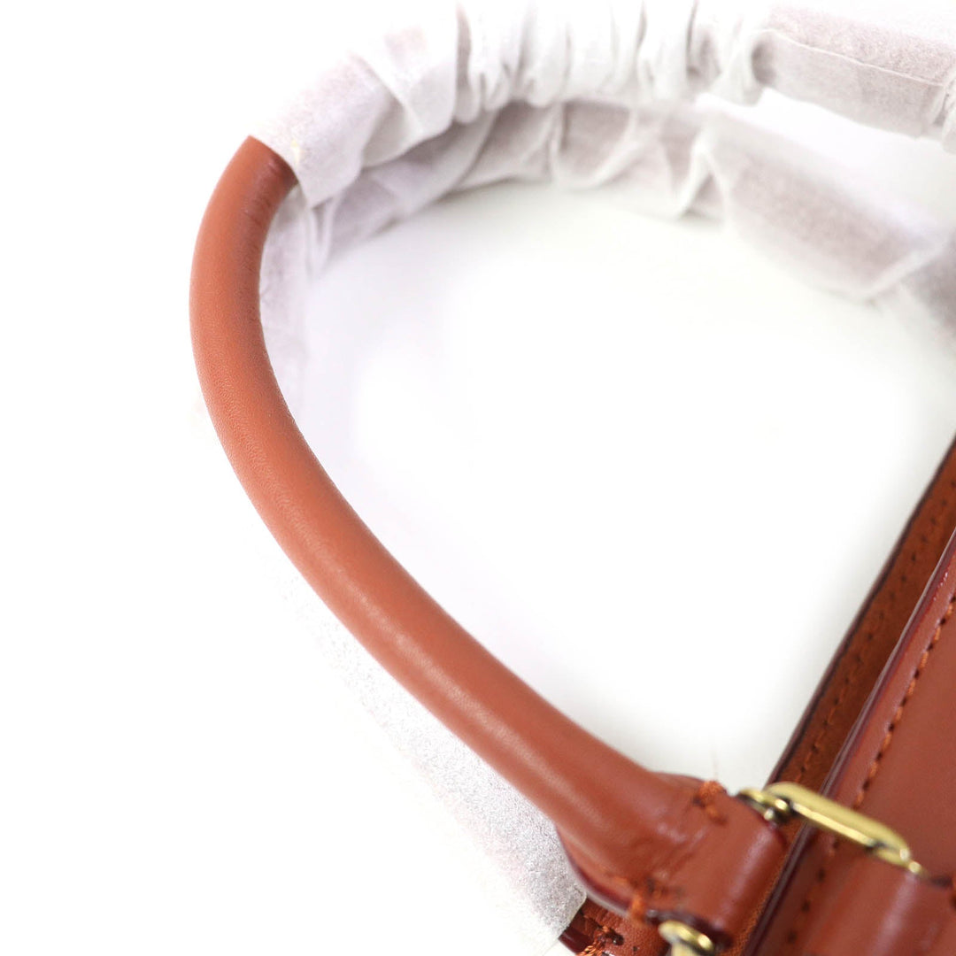 COACH Shoulder Bag CE731 Signature Coated Canvas, Refined Calfskin Leather Beige brown Brook Carryall Signature Women Used Authentic