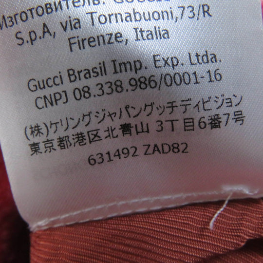 GUCCI Mini skirt 631492 Main: 92% wool, Main: 8% nylon, Lining: 100% rayon pink Women 36 Used Authentic