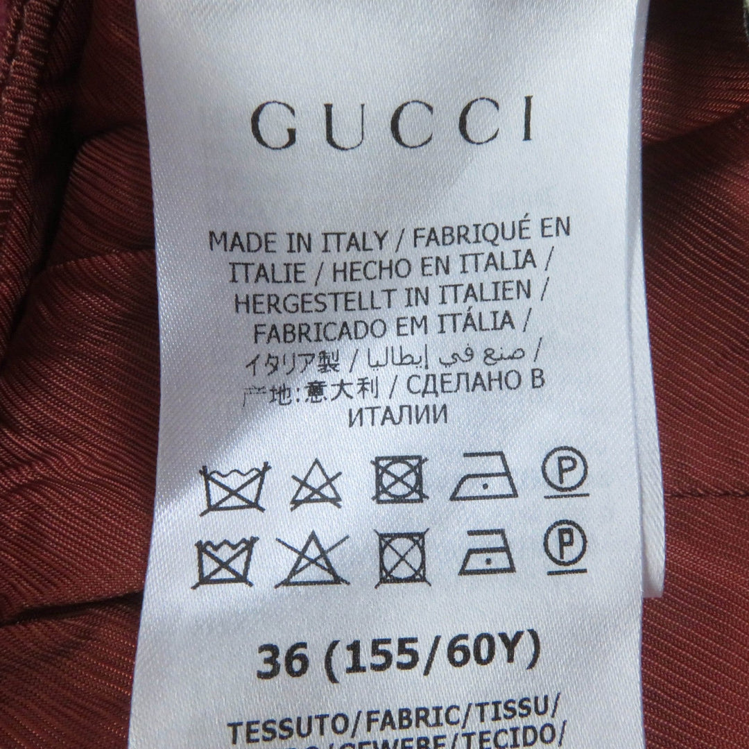 GUCCI Mini skirt 631492 Main: 92% wool, Main: 8% nylon, Lining: 100% rayon pink Women 36 Used Authentic