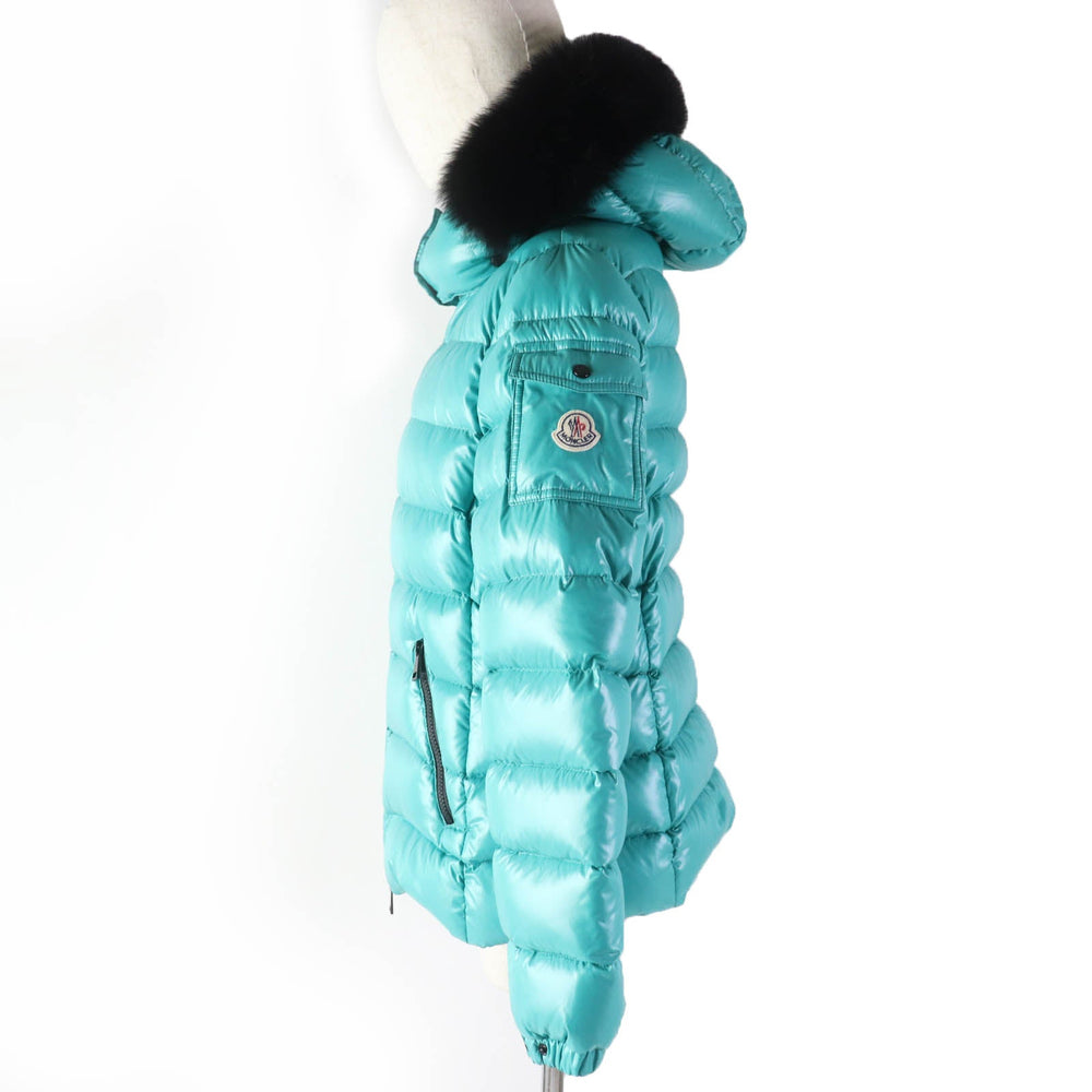 MONCLER Down jacket Nylon Green type BADYFUR Women 4 Used Authentic