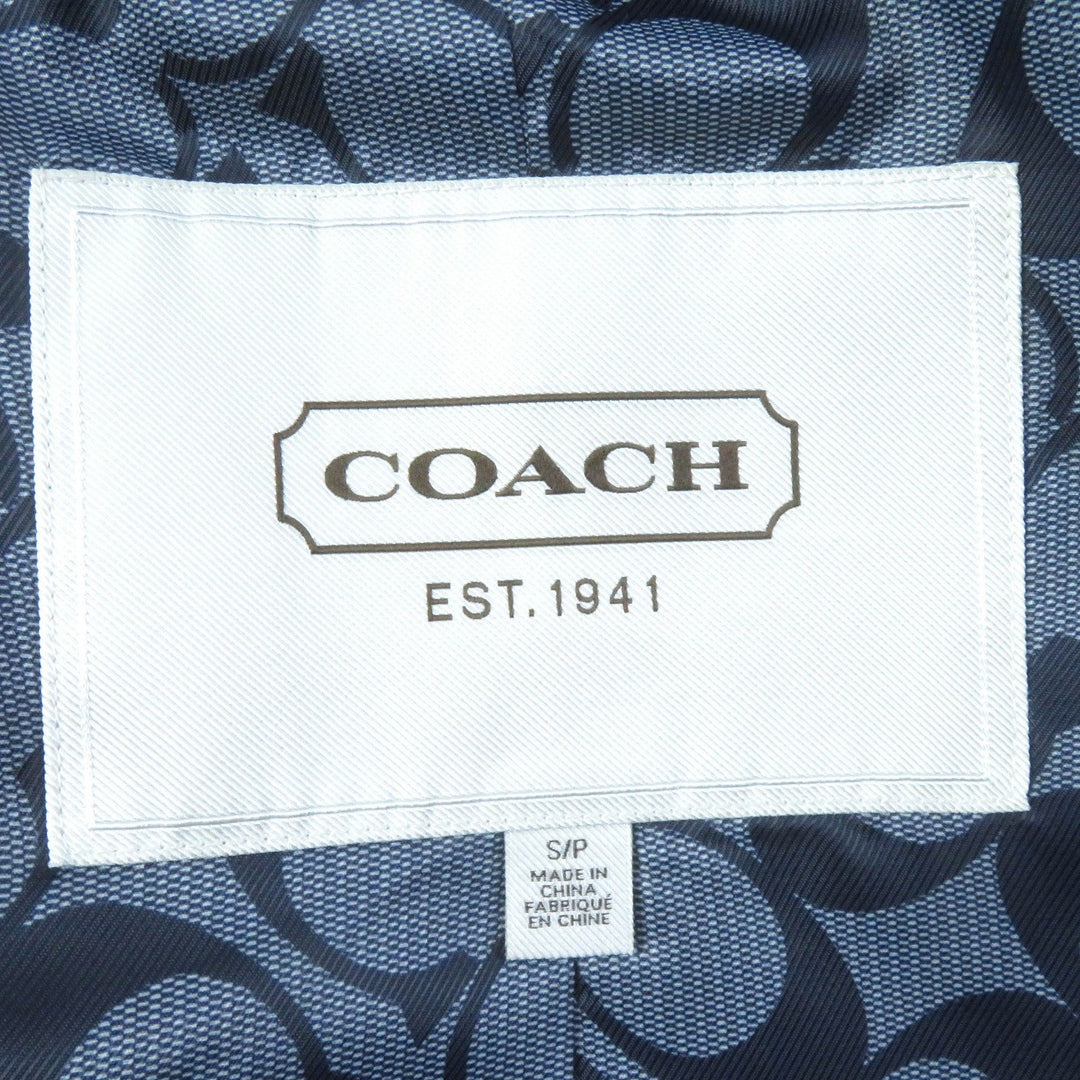 COACH trench coat Outer: 100% cotton, Lining: 100% polyester, Drawcord: 100% polyester beige Women S Used Authentic