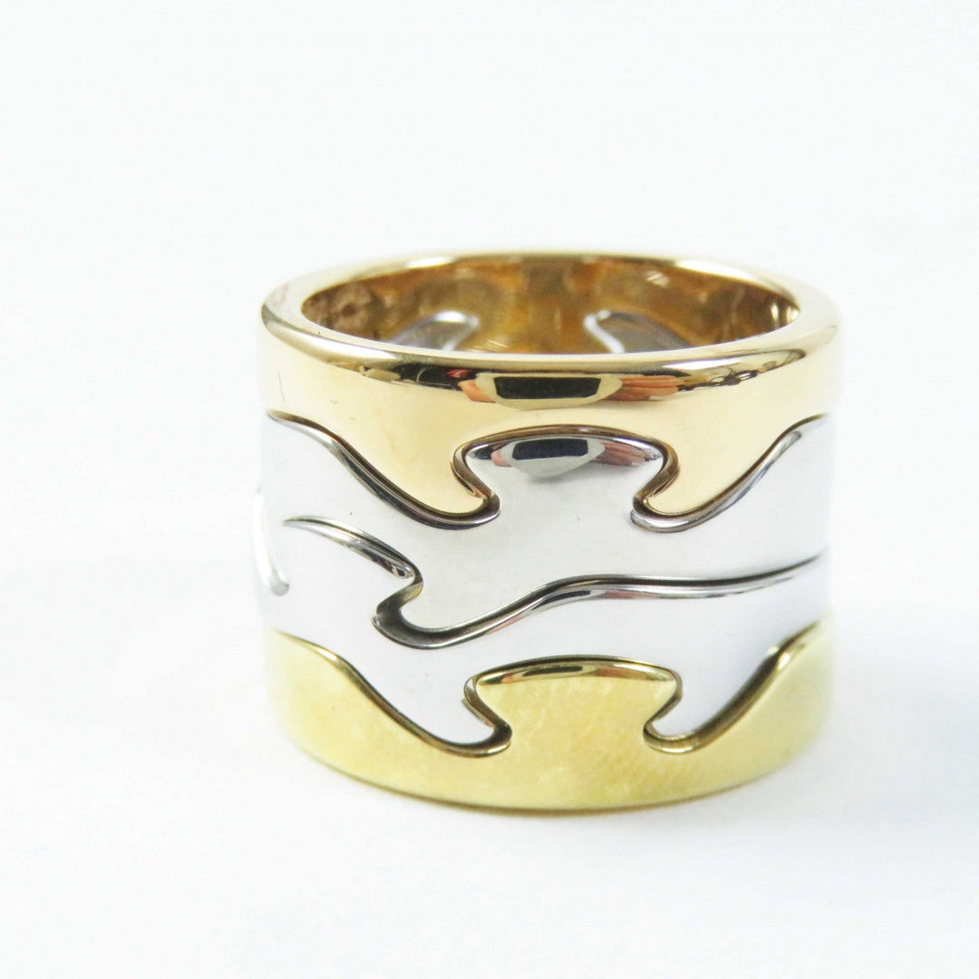 Georg Jensen Ring Main: 750, Diamond Gold silver 4 hooks Fusion ring Women 50 Used Authentic