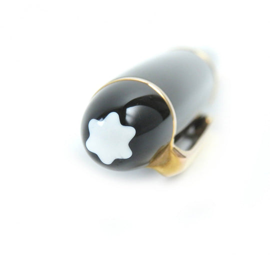 MONTBLANC Ballpoint pen Resin, Gold Plated black Meisterstückle Grand