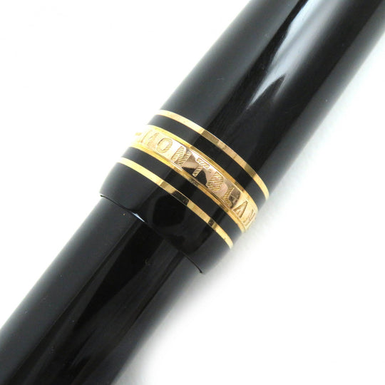 MONTBLANC Ballpoint pen Resin, Gold Plated black Meisterstückle Grand
