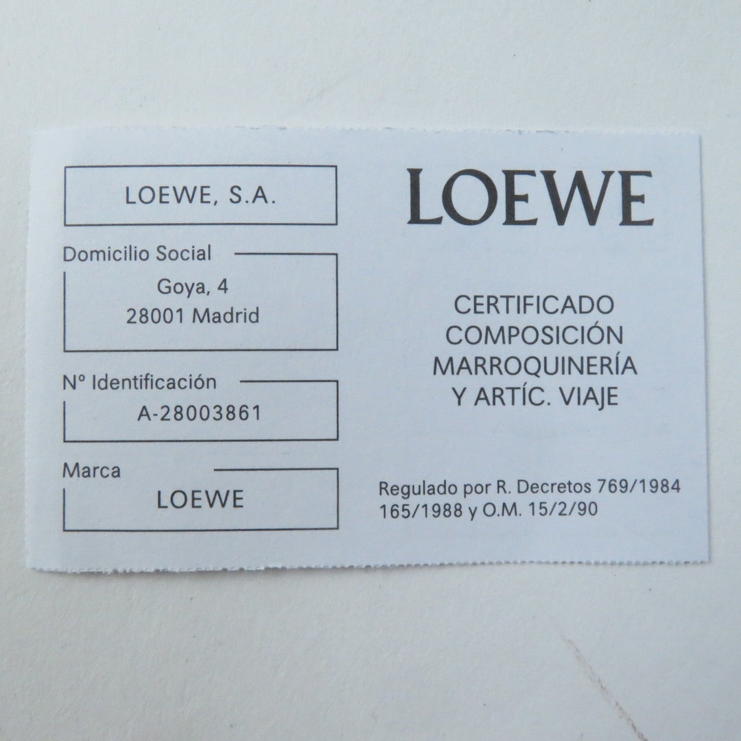LOEWE Handbag A538535X51 Soft grain calfskin, 55% cotton/45% linen Light caramel Hammock Small Women Used Authentic