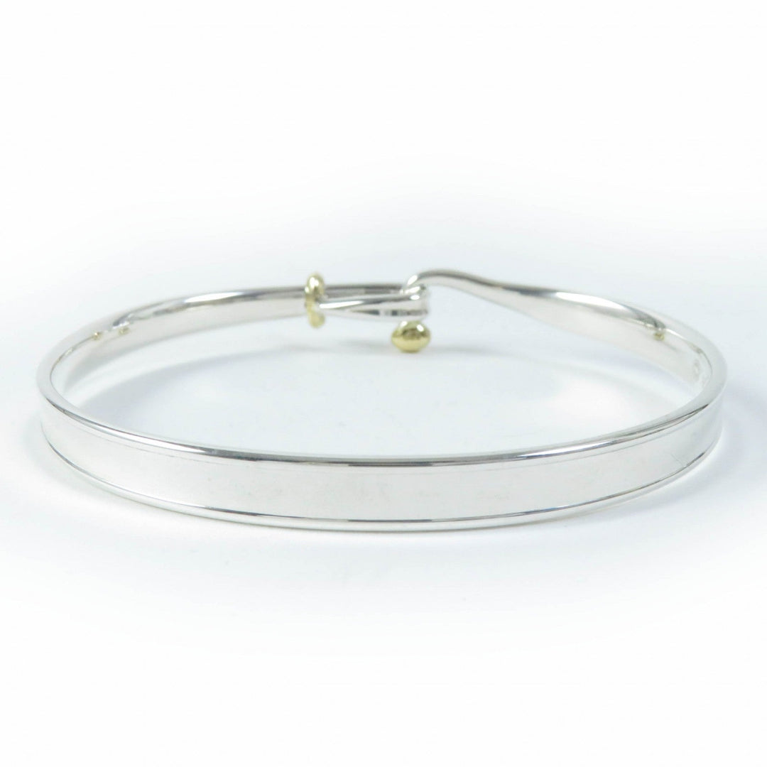 Georg Jensen Bangle Main: SV925, Part: 750 Silver gold TORUN 204 Women M Used Authentic