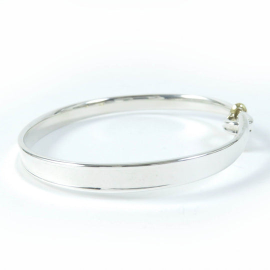 Georg Jensen Bangle Main: SV925, Part: 750 Silver gold TORUN 204 Women M Used Authentic