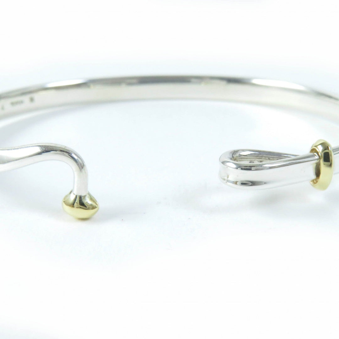 Georg Jensen Bangle Main: SV925, Part: 750 Silver gold TORUN 204 Women M Used Authentic
