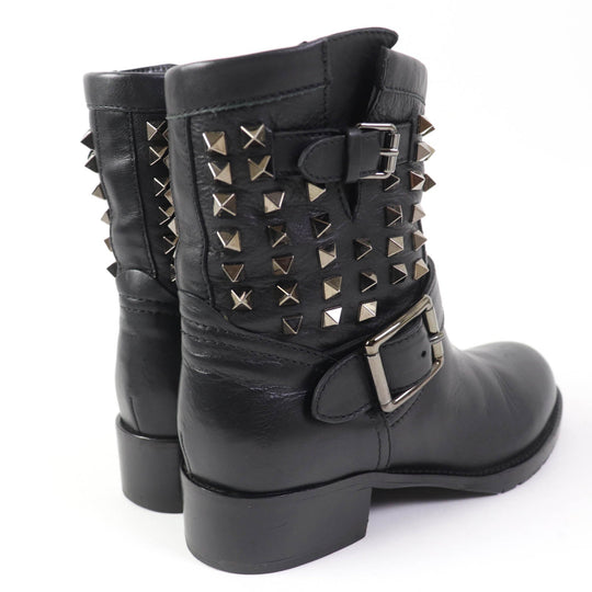 Valentino Garavani short boots Main: Leather black Women 37 Used Authentic