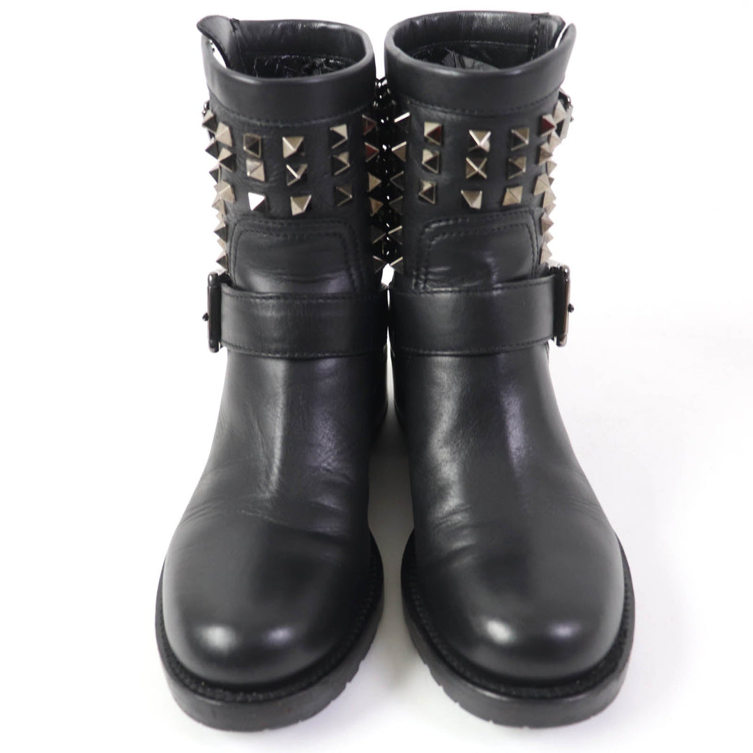Valentino Garavani short boots Main: Leather black Women 37 Used Authentic