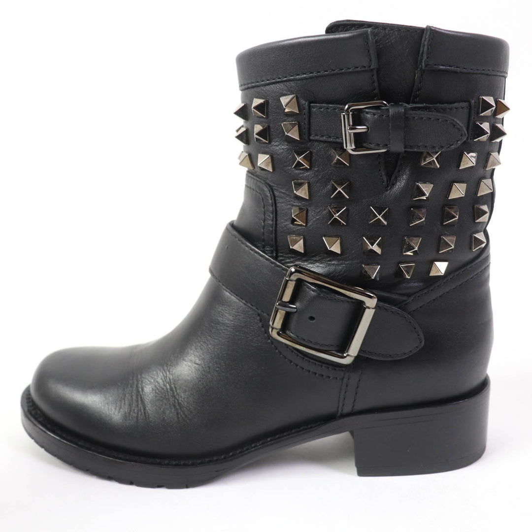 Valentino Garavani short boots Main: Leather black Women 37 Used Authentic