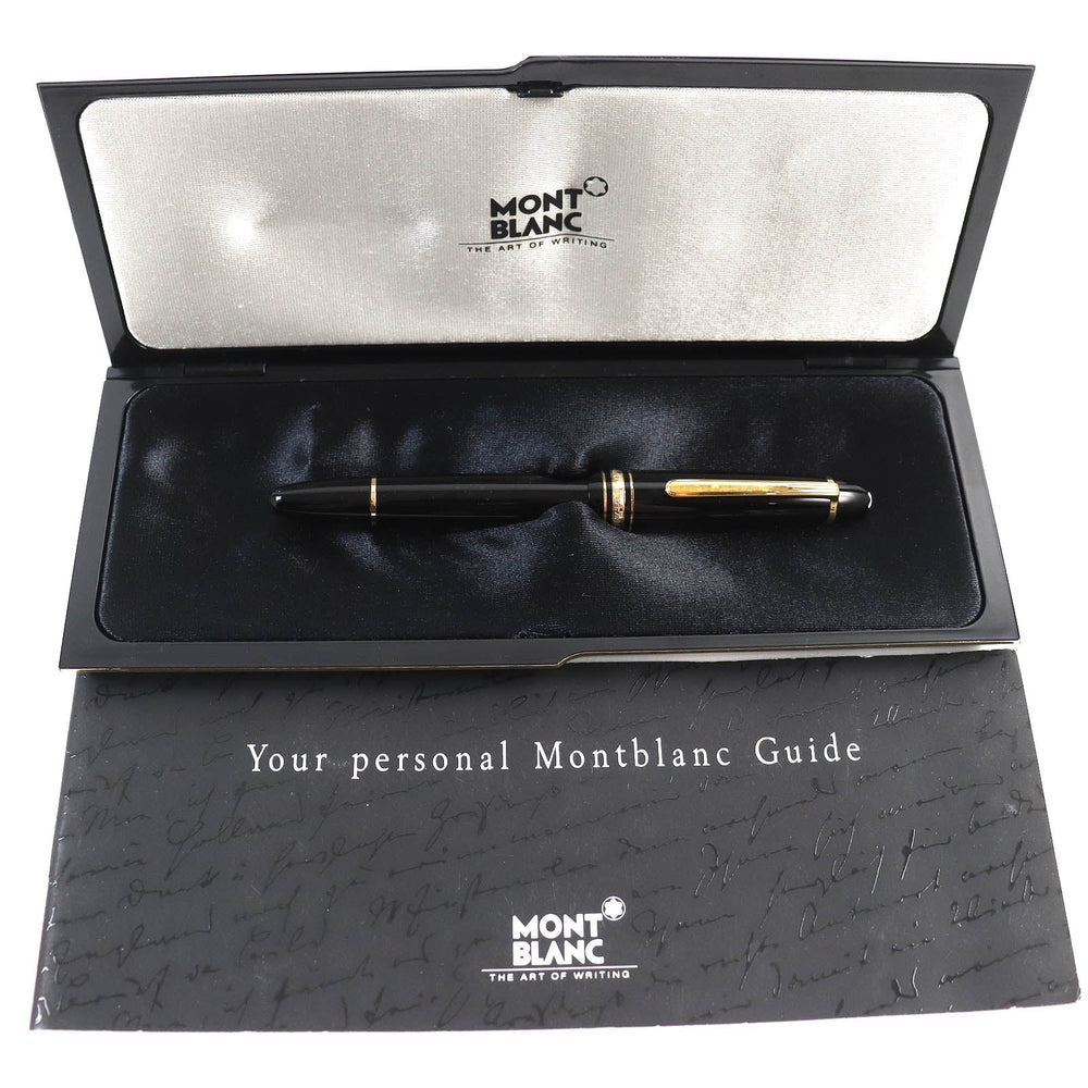 MONTBLANC fountain pen Nib: K18 Black gold Meisterstckle Grand mens Used Authentic