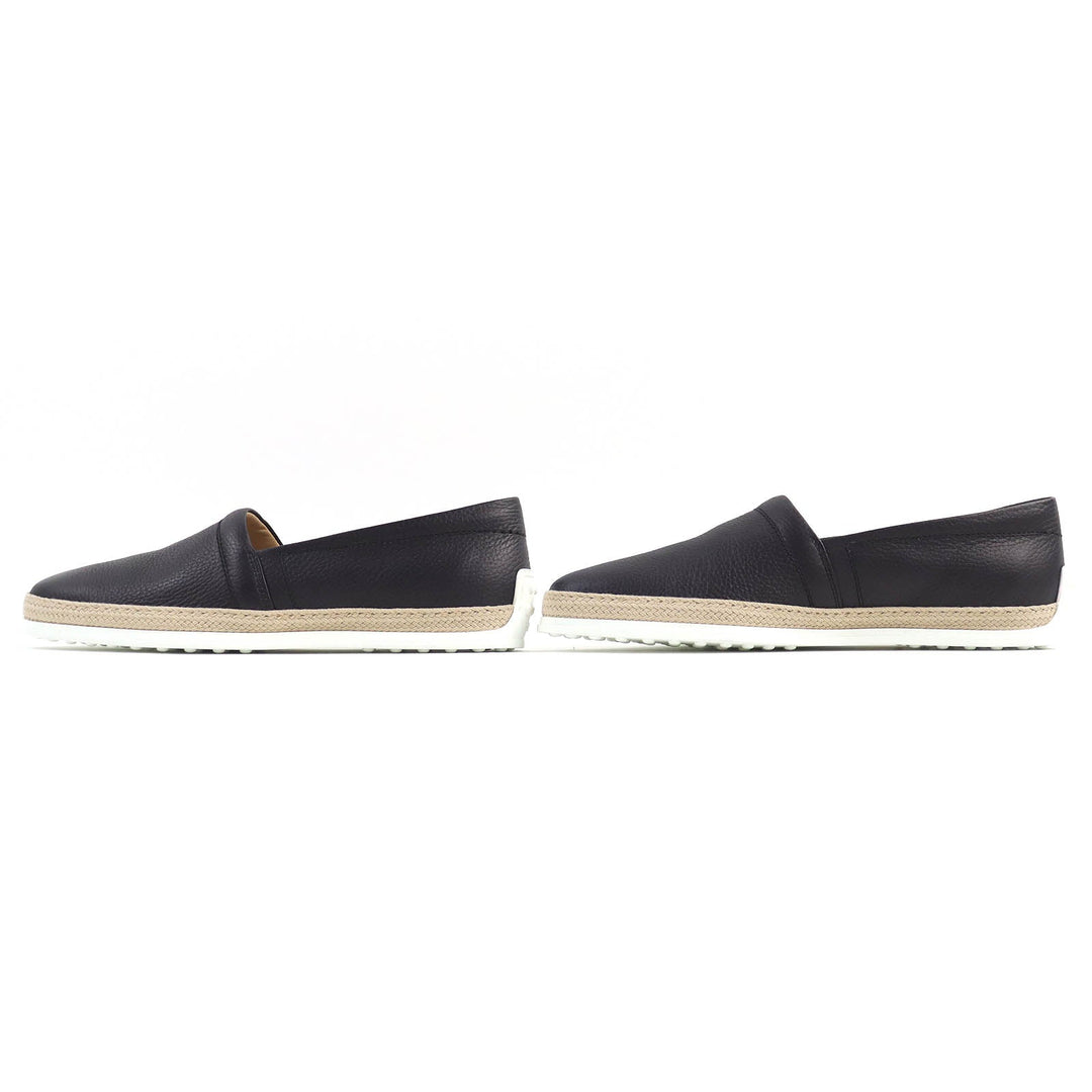 TOD�fS Slip-on Main: Leather Dark navy PANTOFOLA IMBOTTITA GOMMA TV mens 10 Used Authentic