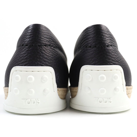 TOD�fS Slip-on Main: Leather Dark navy PANTOFOLA IMBOTTITA GOMMA TV mens 10 Used Authentic