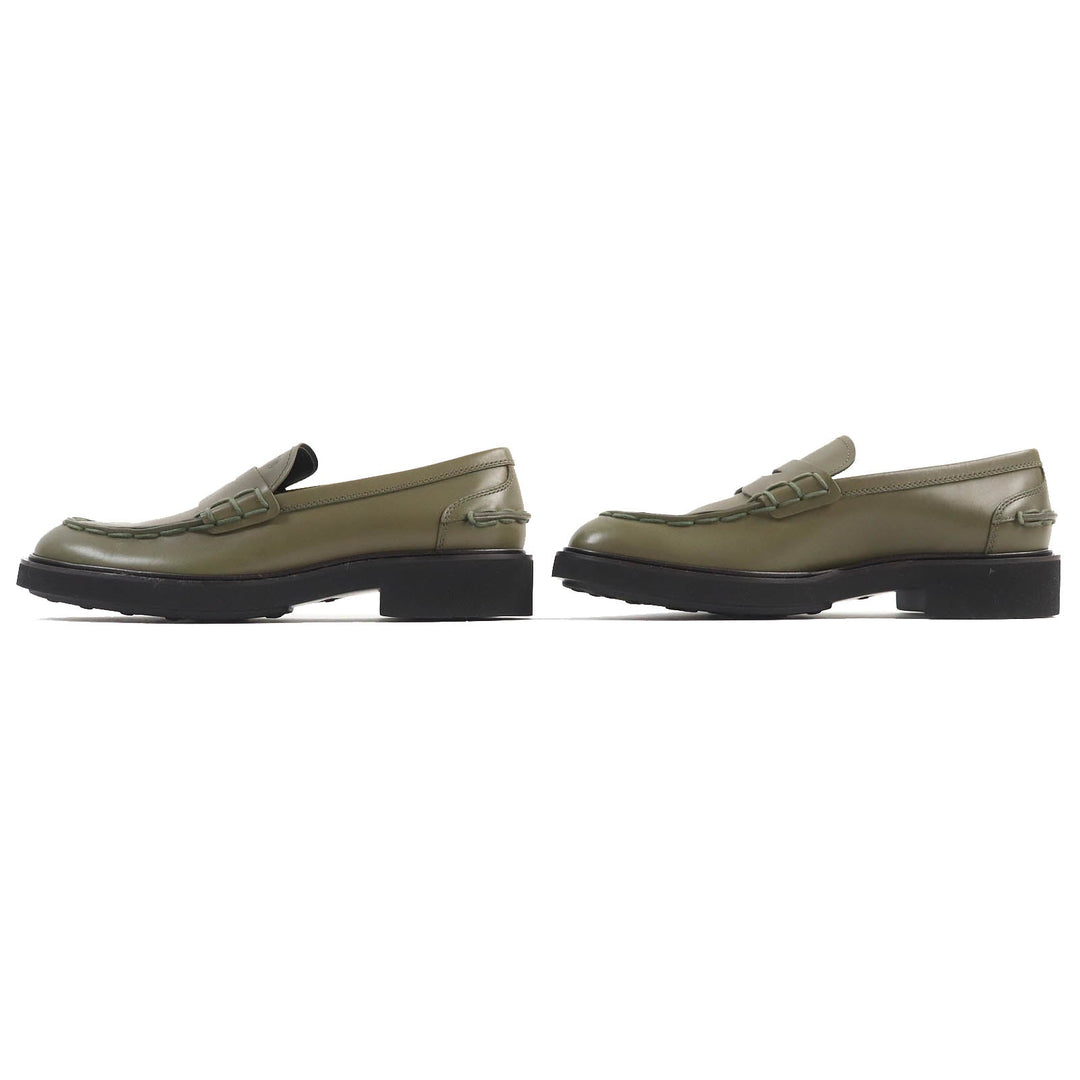 TOD�fS loafers Main: Leather khaki MOCASSINO EXTRALIGHT 92C mens 10 Used Authentic