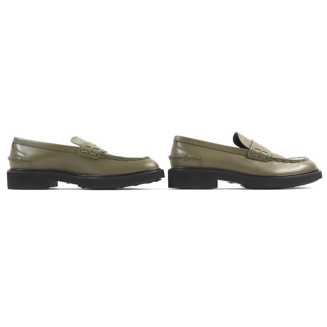 TOD�fS loafers Main: Leather khaki MOCASSINO EXTRALIGHT 92C mens 10 Used Authentic