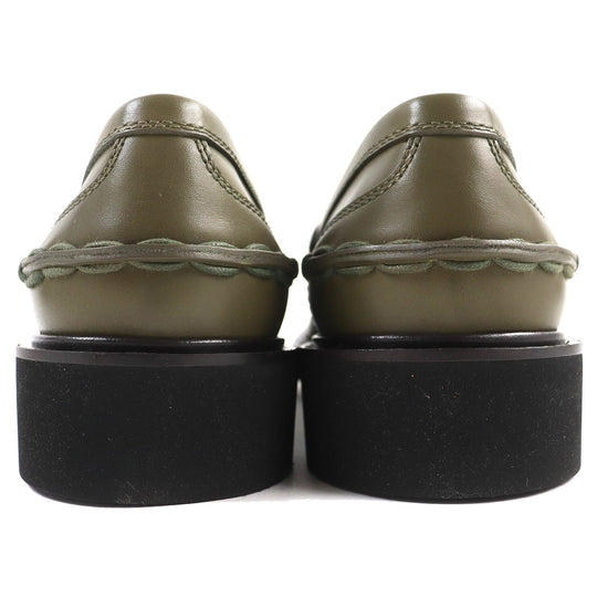 TOD�fS loafers Main: Leather khaki MOCASSINO EXTRALIGHT 92C mens 10 Used Authentic