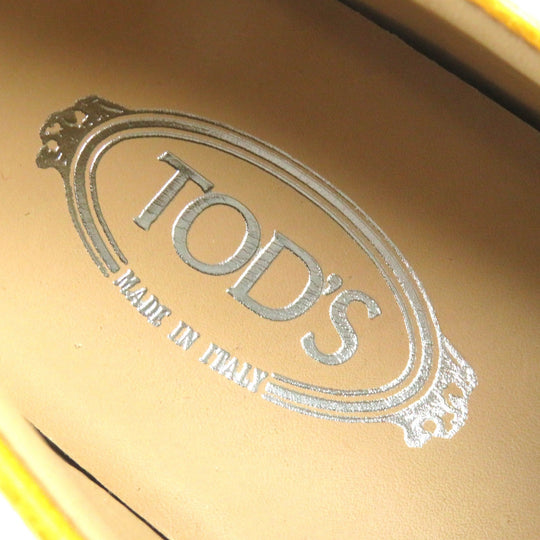 TOD�fS loafers Main: Leather yellow MOCASSINO GOMMA LEGGERA 48B Moccasino Gomma Leggera mens 10 Used Authentic