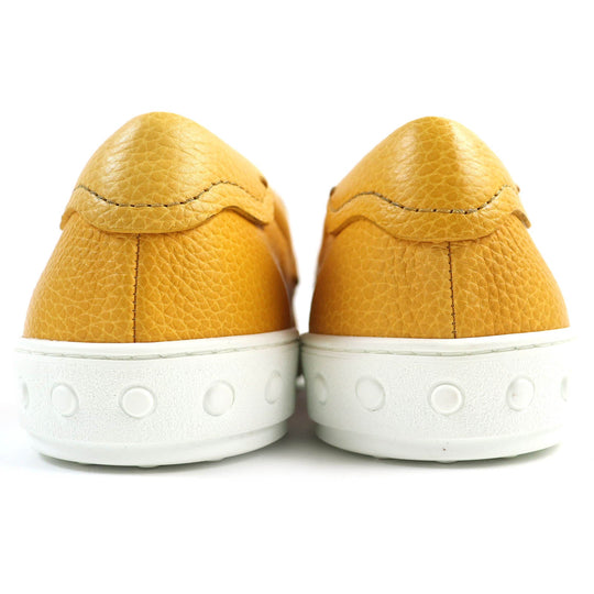 TOD�fS loafers Main: Leather yellow MOCASSINO GOMMA LEGGERA 48B Moccasino Gomma Leggera mens 10 Used Authentic