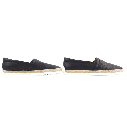 TOD�fS Slip-on Main: Leather Dark navy PANTOFOLA IMBOTTITA GOMMA TV mens 10 Used Authentic