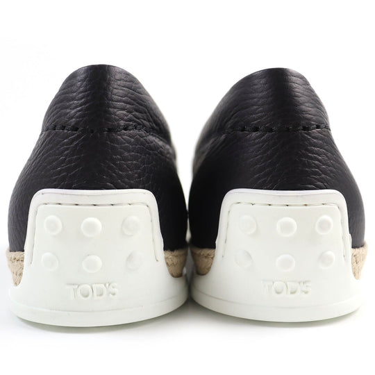 TOD�fS Slip-on Main: Leather Dark navy PANTOFOLA IMBOTTITA GOMMA TV mens 10 Used Authentic