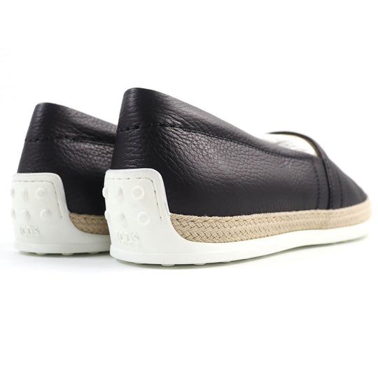 TOD�fS Slip-on Main: Leather Dark navy PANTOFOLA IMBOTTITA GOMMA TV mens 10 Used Authentic