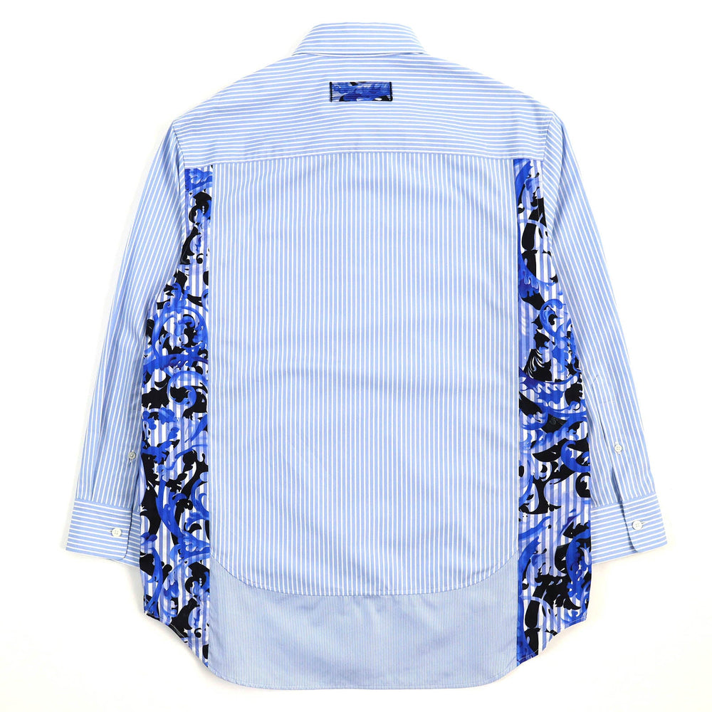 VERSACE Long sleeve shirt 1000862 Main: 100% cotton, Separate fabric 1: 100% cotton Separate fabric 2: 100% cotton Light blue type mens 38 Used Authentic