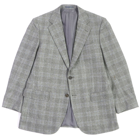 BURBERRY tailored jacket Outer: 100% cashmere, lining: cupra Light gray mens 98-88-175 AB6 Used Authentic