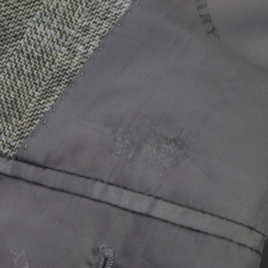 BURBERRY tailored jacket Outer: 100% cashmere, lining: cupra Light gray mens 98-88-175 AB6 Used Authentic