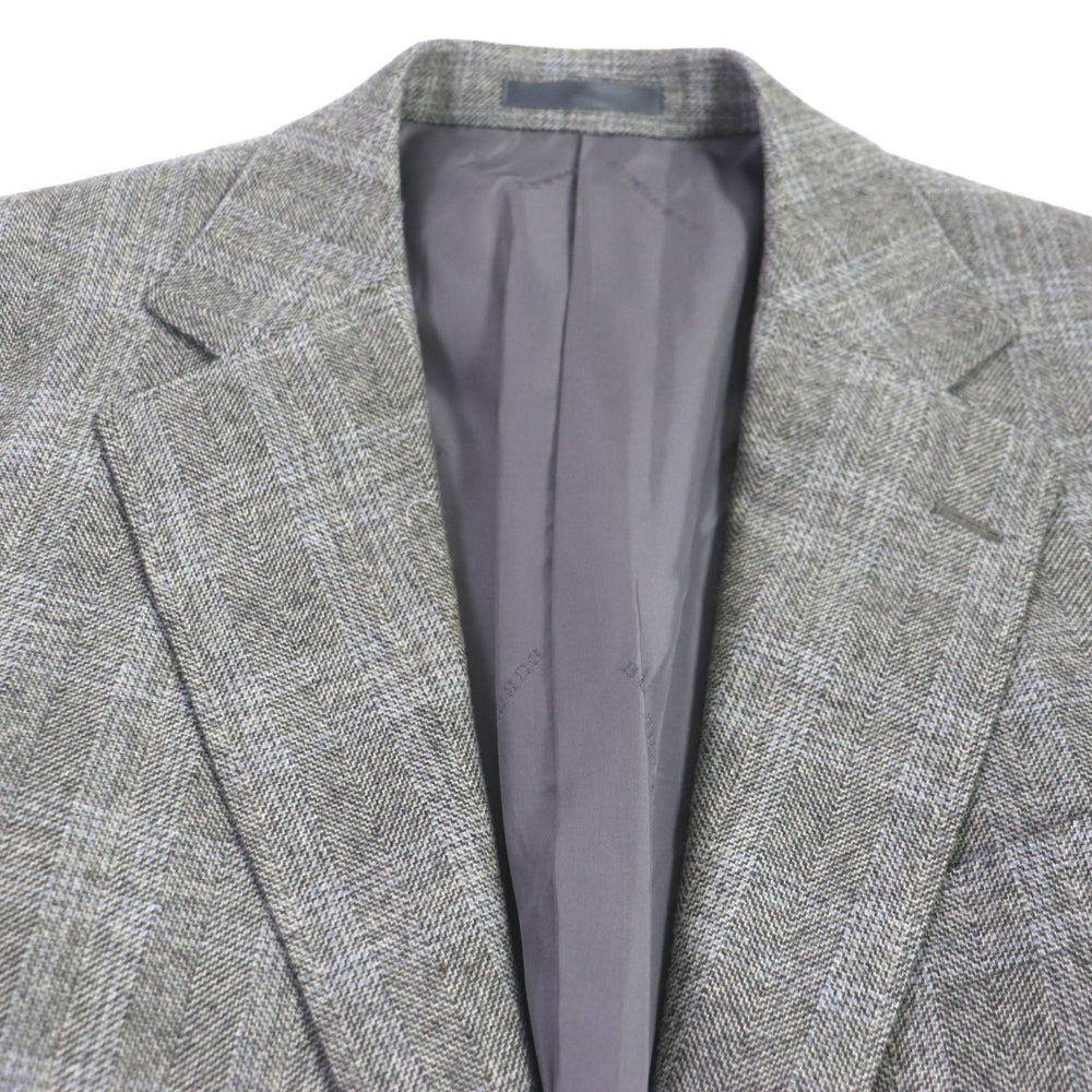 BURBERRY tailored jacket Outer: 100% cashmere, lining: cupra Light gray mens 98-88-175 AB6 Used Authentic