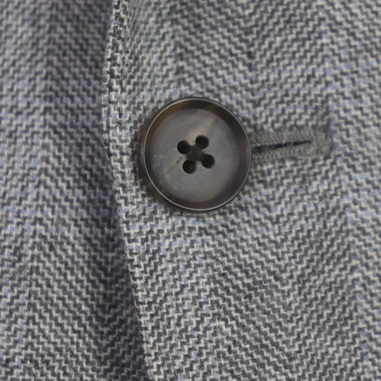 BURBERRY tailored jacket Outer: 100% cashmere, lining: cupra Light gray mens 98-88-175 AB6 Used Authentic