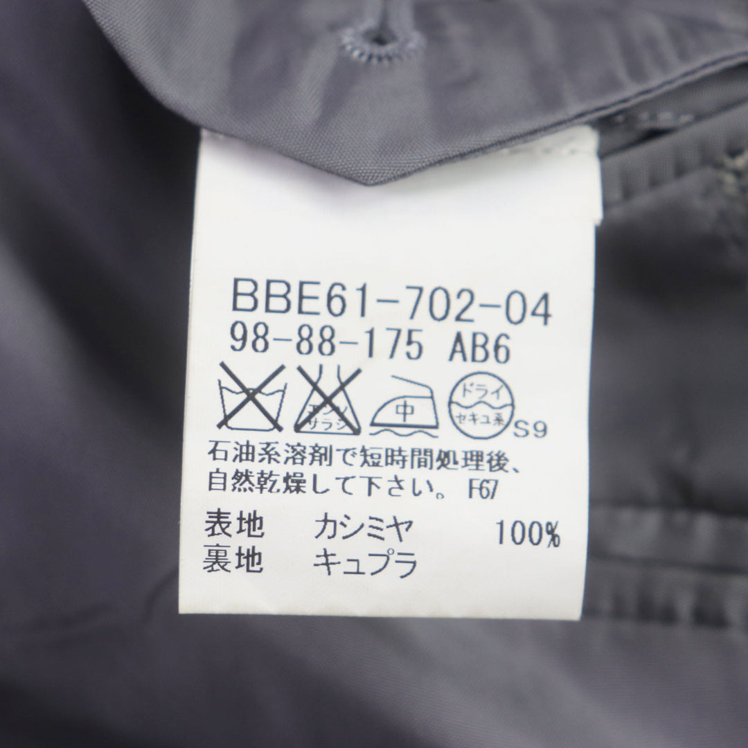 BURBERRY tailored jacket Outer: 100% cashmere, lining: cupra Light gray mens 98-88-175 AB6 Used Authentic
