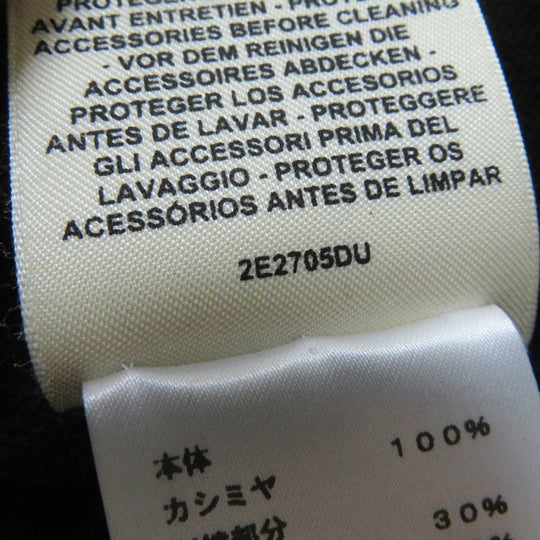 HERMES Short sleeve knit Outer: 100% cashmere, part: 30% wool, part: 30% acetate, part: 20% cotton, part: 20% polyester Black White BRIDES de GALA Ceremony Bridle Women 34 Used Authentic