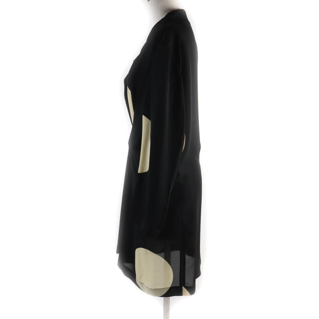 COMME des GARCONS coat Main: 100% polyester Black beige Women S Used Authentic