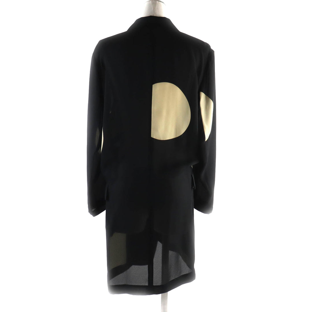 COMME des GARCONS coat Main: 100% polyester Black beige Women S Used Authentic