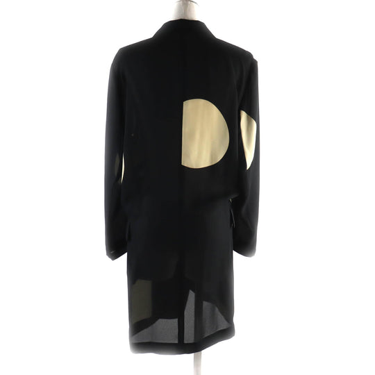 COMME des GARCONS coat Main: 100% polyester Black beige Women S Used Authentic