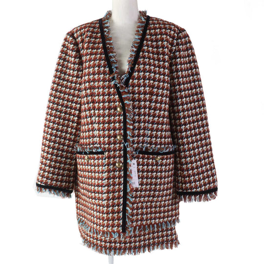 JILLSTUART setup Outer material: 56% polyester, 22% wool, 15% acrylic, 3% nylon, 3% rayon Brown type Women (Top) M, (Bottom) 2 Used Authentic