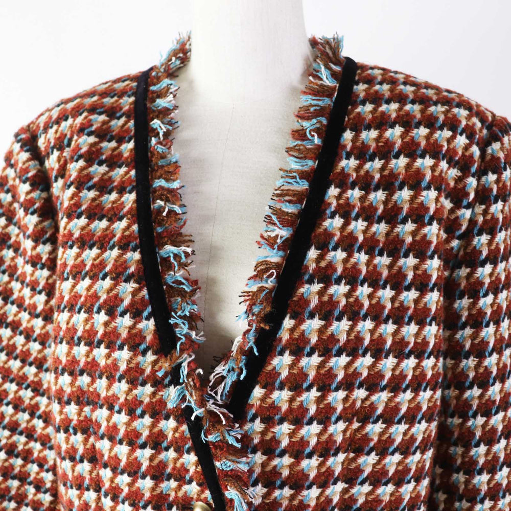 JILLSTUART setup Outer material: 56% polyester, 22% wool, 15% acrylic, 3% nylon, 3% rayon Brown type Women (Top) M, (Bottom) 2 Used Authentic