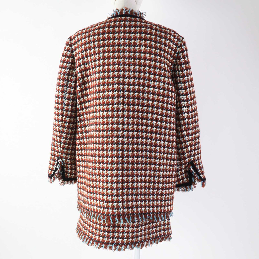 JILLSTUART setup Outer material: 56% polyester, 22% wool, 15% acrylic, 3% nylon, 3% rayon Brown type Women (Top) M, (Bottom) 2 Used Authentic