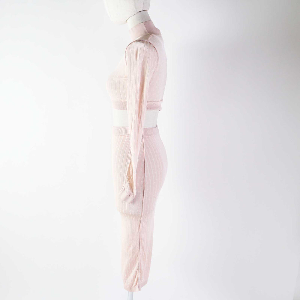 FENDI setup FZX834/FZQ689 Rayon Light pink 36