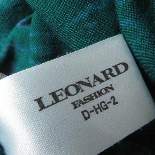 LEONARD FASHION knit Main: 60% wool, Main: 40% silk, Part: 100% wool green Women M Used Authentic