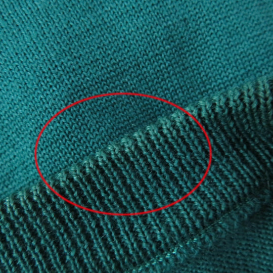 LEONARD FASHION knit Main: 60% wool, Main: 40% silk, Part: 100% wool green Women M Used Authentic