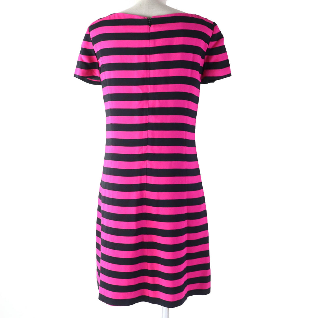 PRADA one piece Main: 100% rayon, Lining: 60% cupra, Lining: 40% silk Pink black Women 38 Used Authentic