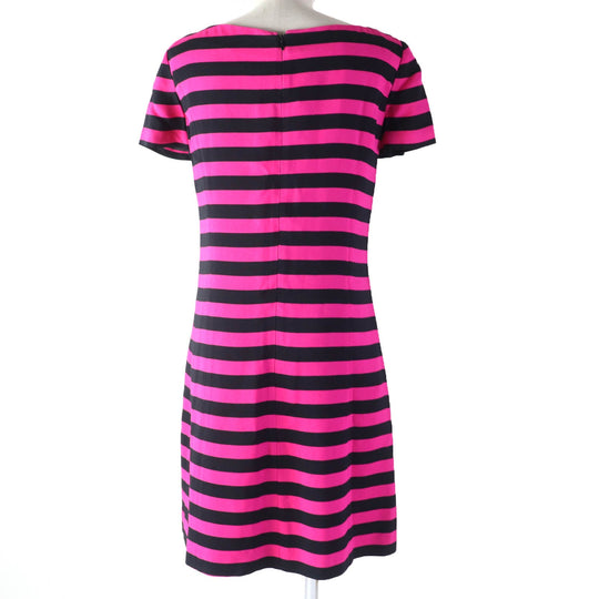 PRADA one piece Main: 100% rayon, Lining: 60% cupra, Lining: 40% silk Pink black Women 38 Used Authentic