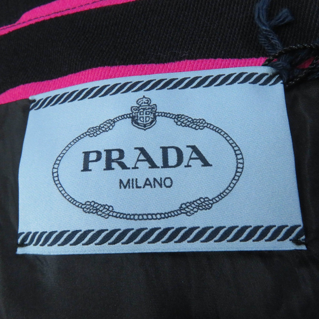 PRADA one piece Main: 100% rayon, Lining: 60% cupra, Lining: 40% silk Pink black Women 38 Used Authentic