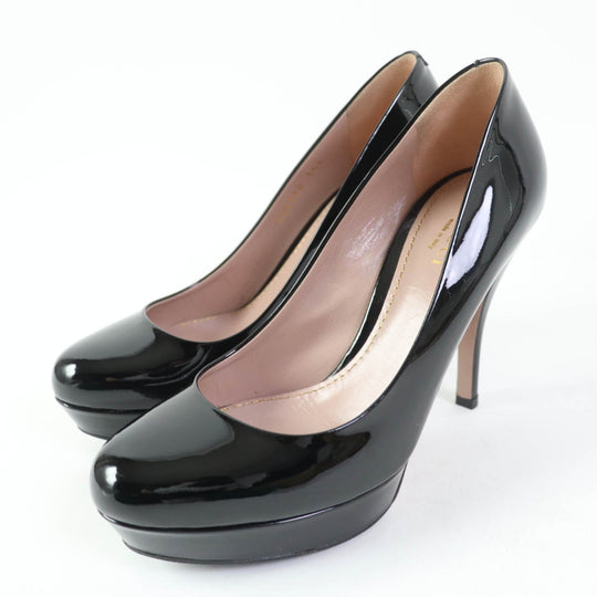 GUCCI pumps 309999 Main: Patent black Women 35.5 Used Authentic