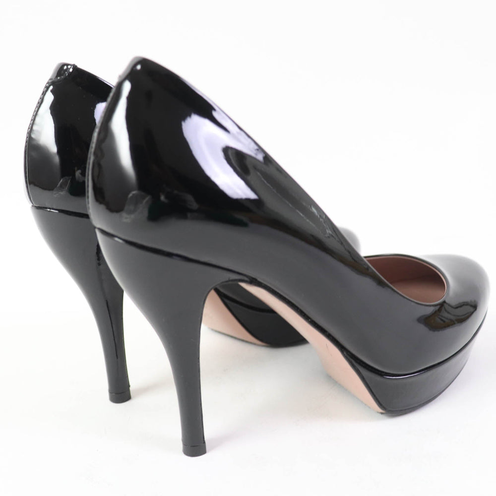 GUCCI pumps 309999 Main: Patent black Women 35.5 Used Authentic