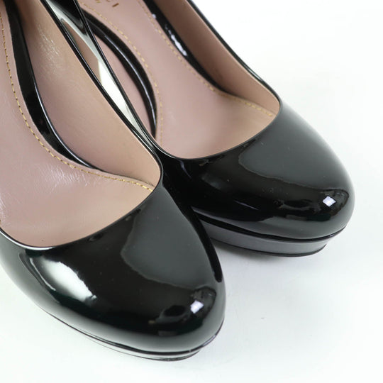 GUCCI pumps 309999 Main: Patent black Women 35.5 Used Authentic