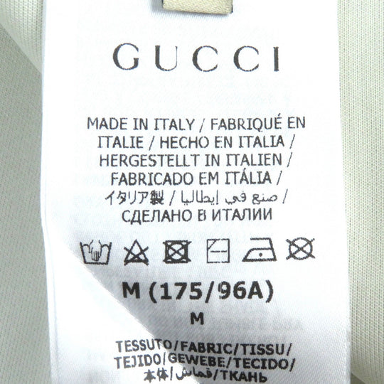 GUCCI 676466 Main: 85% polyester, Main: 15% elastane (polyurethane), Trimming: 93% polyester, 5% polyamide, 2% elastane, Partial: 80% polyamide, 20% elastane Beige green red 100th Anniversary Neoprene mens M Used Authentic