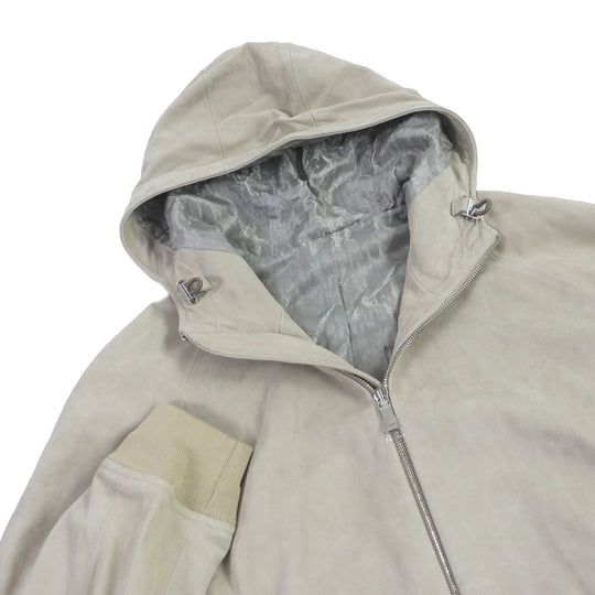 Dior HOMME leather jacket 293L439A0471 Outer: 100% leather, Lining: 100% cupra light beige mens 48 Used Authentic
